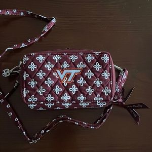 Virginia Tech Vera Bradley wallet clutch